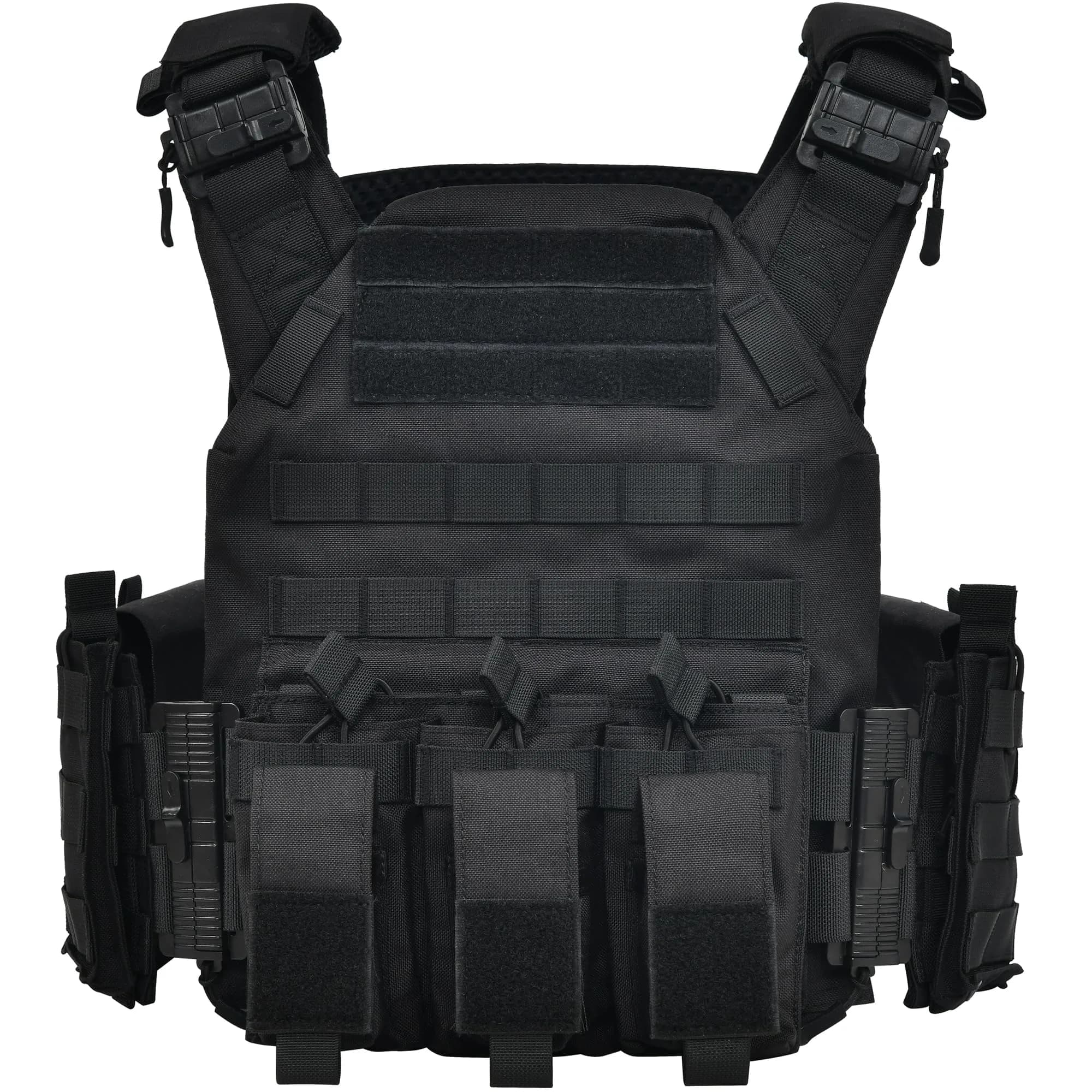 GFIRE Tactical Vest Lightweight 3D Breathable Vest for Training Black L-4XL | Adjustable Quick Release MOLLE System - main product image