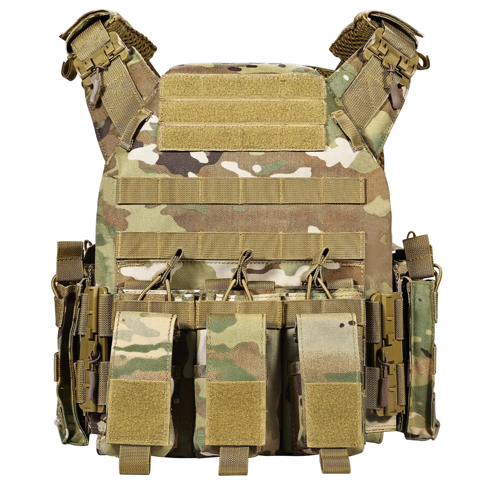 GFIRE Tactical Vest Elite Cp Camo | Adjustable, Breathable, Modular for Training & Outdoor Use