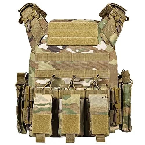 GFIRE Tactical Vest Elite Cp Camo | Adjustable, Breathable, Modular for Training & Outdoor Use thumbnail 1