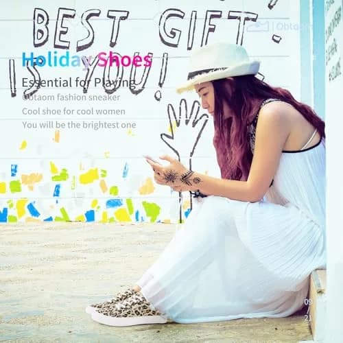 Obtaom Women Canvas Mules Memory Foam Clipper Leopard Print US7 | Comfortable Slip-On Mule for All Seasons thumbnail 5
