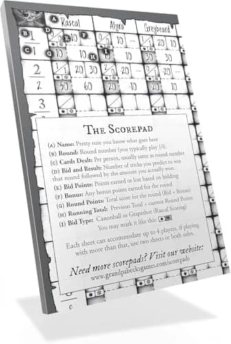 Grandpa Beck's Games Skull King Replacement Score Pads | Pirate Trick-Taking Card Game Accessories thumbnail 2