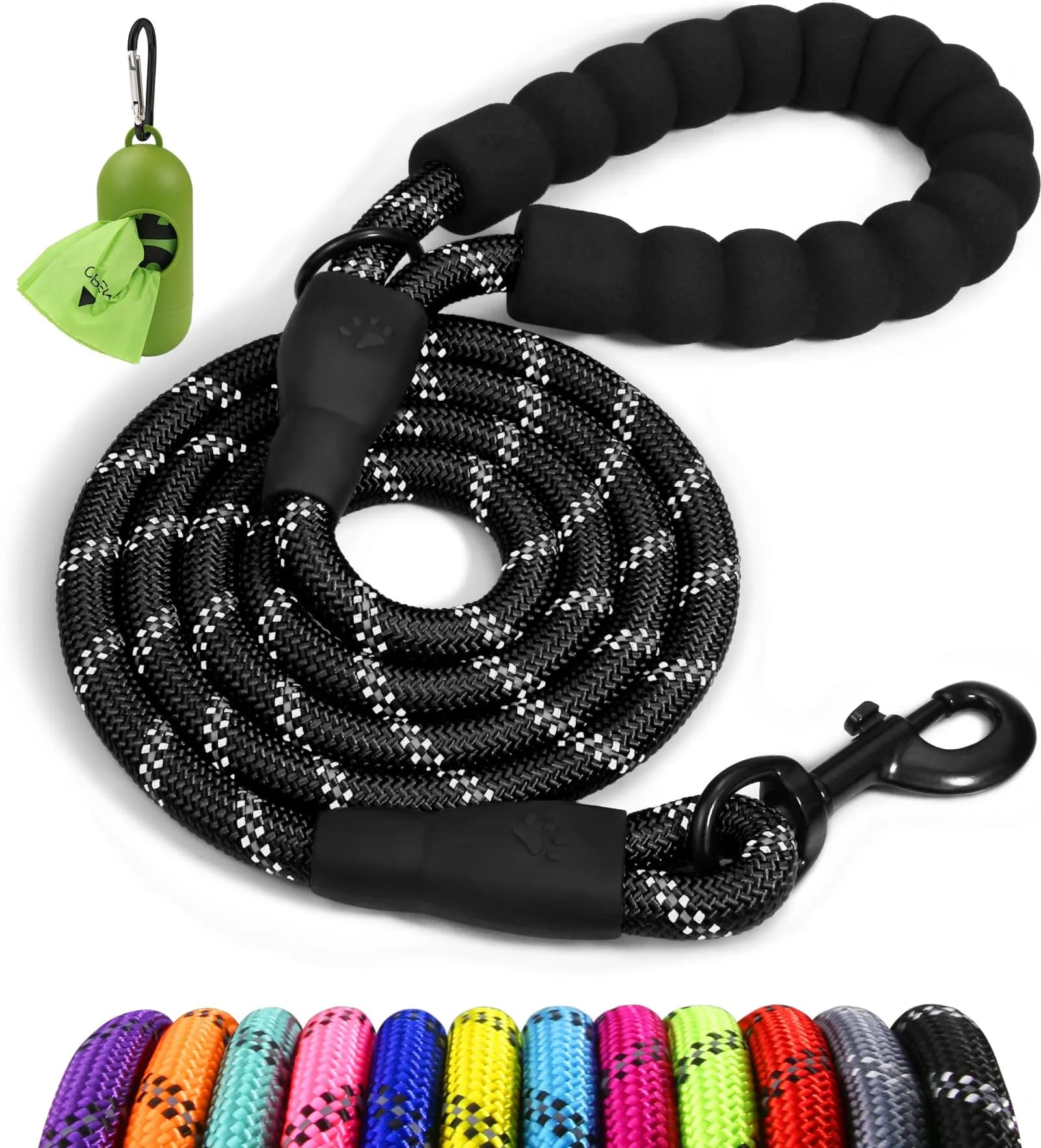Taglory 6 FT (1.83 m) Padded Handle Rope Dog Leash | Heavy Duty Climbing Rope for Large Dogs - main product image