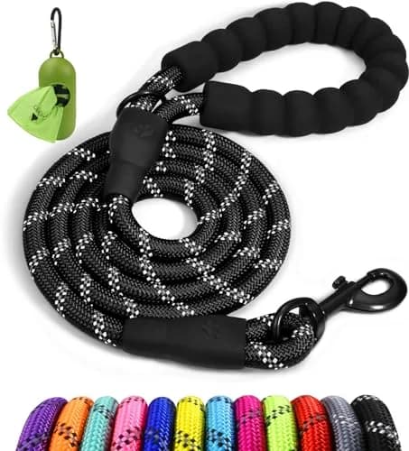 Taglory 6 FT (1.83 m) Padded Handle Rope Dog Leash | Heavy Duty Climbing Rope for Large Dogs thumbnail 1