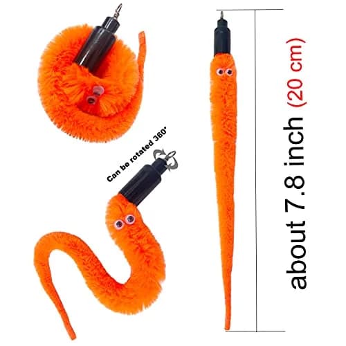 TIENAILING Cat Toy Worm Refills | 24 Pieces Interactive Cat Wand Attachments for Indoor Cats thumbnail 4