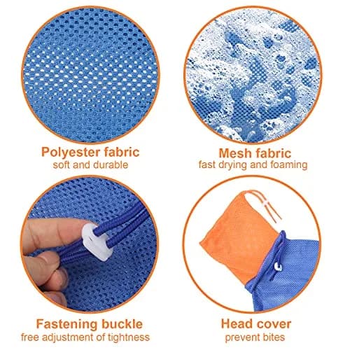 Catcan Cat Bathing Bag Anti Scratch-Washing Grooming Shower Bag for Nail Trimming, 70 cm (27.56 in) Body Girth | Breathable Mesh for Safe Grooming thumbnail 3