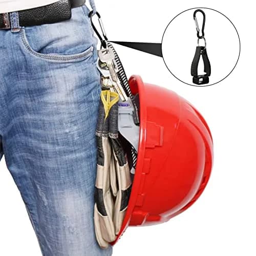 FVIEXE 20PCS Glove Clips with Metal Carabiner & Plastic Grip | Black & Orange thumbnail 6