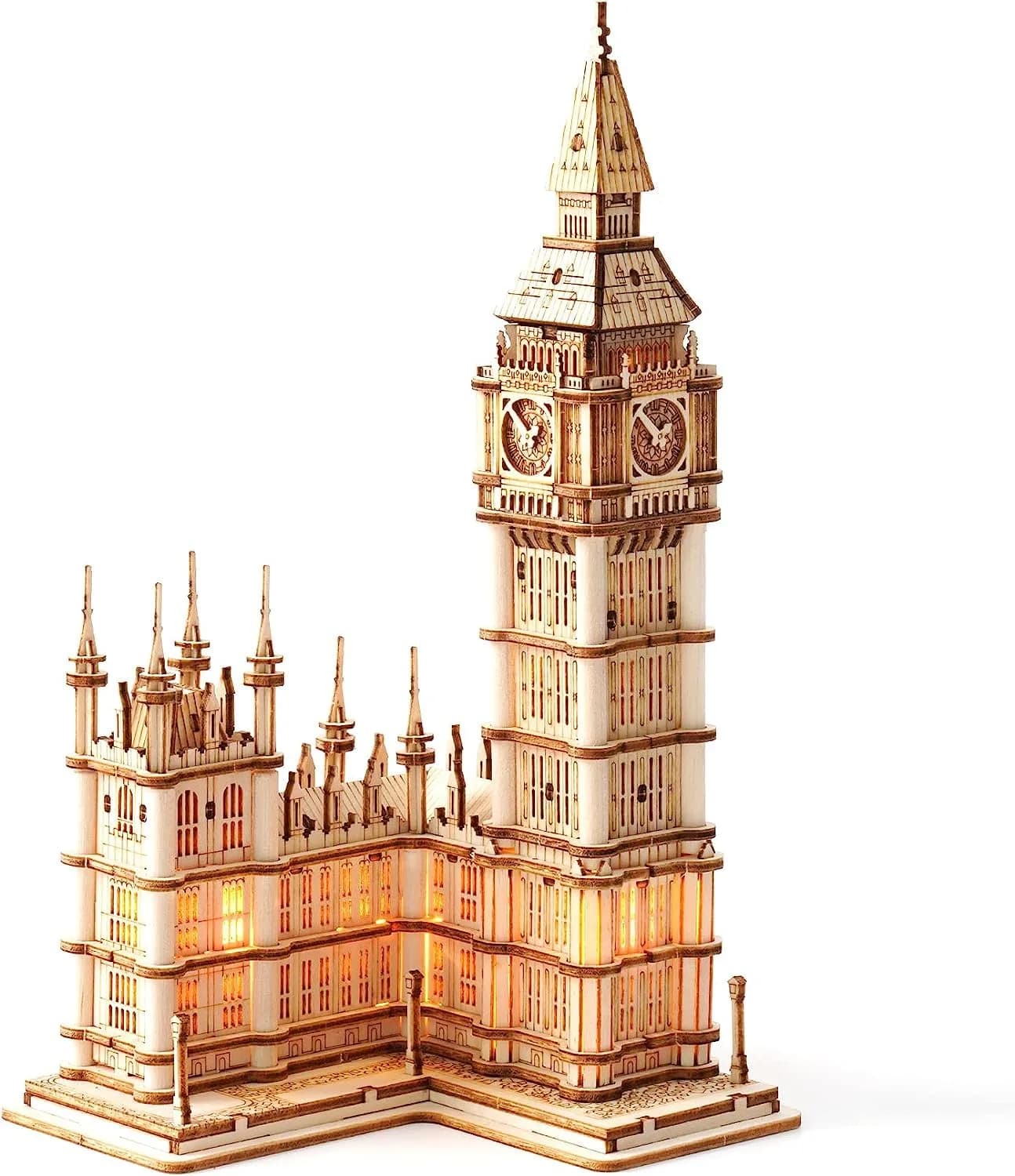 Rolife 3D Wooden Puzzles Big Ben Craft Model Kits for Adults to Build Birthday Gift for Family and Friends | Assembly Time 1.5 hrs - main product image
