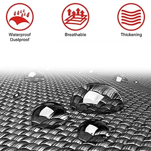RIAYOOE Performance Air Filter Cover Waterproof Universal Fit for High-Flow Cone Air Intake Filter | 150mm (5.90in) Bottom Diameter thumbnail 6