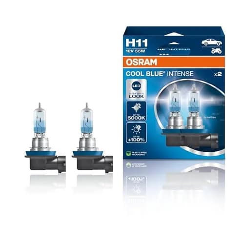 OSRAM COOL BLUE INTENSE H11 Halogen Headlight Bulb 12V 55W 5000K | 100% Brighter thumbnail 1