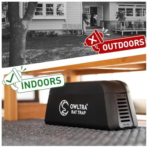 OWLTRA OW-1 Indoor Electric Rat Trap 2PCS | Pet Safe Instant Kill Rodent Zapper, Black thumbnail 5