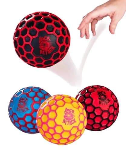 Jack Attack Hex Crazy Bounce Ball | Unisex Outdoor Toy for All Ages thumbnail 1