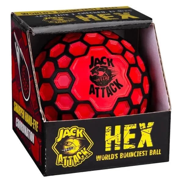Jack Attack Hex Crazy Bounce Ball | Unisex Outdoor Toy for All Ages thumbnail 2