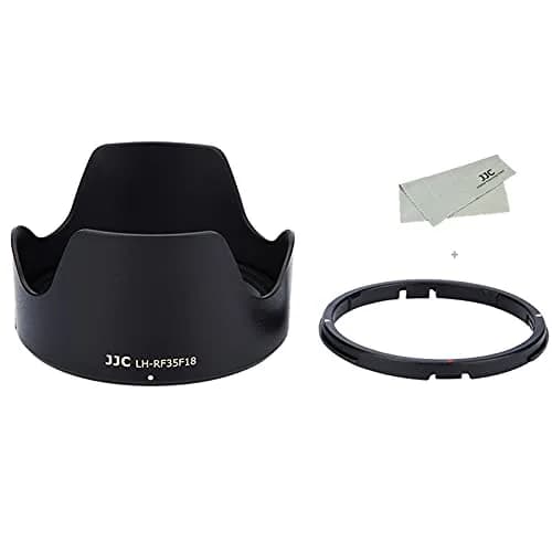 JJC Tulip Flower Lens Hood for Canon RF 35mm f/1.8 Macro IS STM Lens, Reversible Shade with 52mm Filter & Cap Compatibility (89mm x 49mm x 89mm) thumbnail 1
