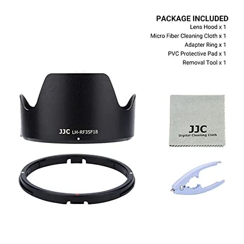 JJC Tulip Flower Lens Hood for Canon RF 35mm f/1.8 Macro IS STM Lens, Reversible Shade with 52mm Filter & Cap Compatibility (89mm x 49mm x 89mm) thumbnail 7