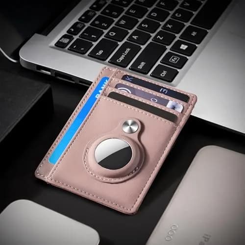 Hawanik Slim Minimalist Front Pocket Air Tag Wallet Thin Card Holder Wallet with RFID Protection | 9cm x 12cm x 0.8cm thumbnail 8