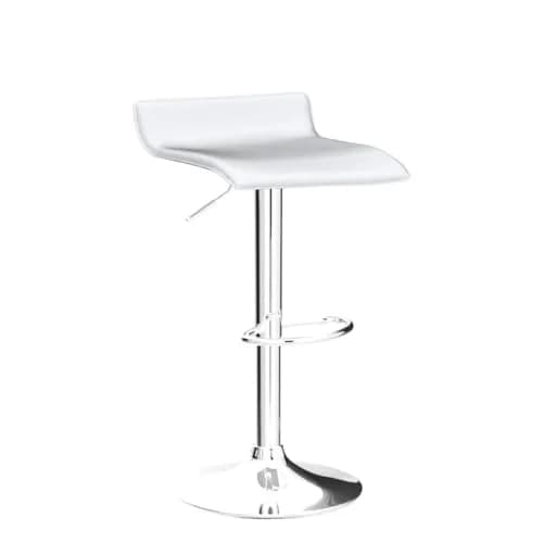 NAFORT Modern Swivel Bar Stools Set of 2 | Height Adjustable PU Leather & Chrome thumbnail 4