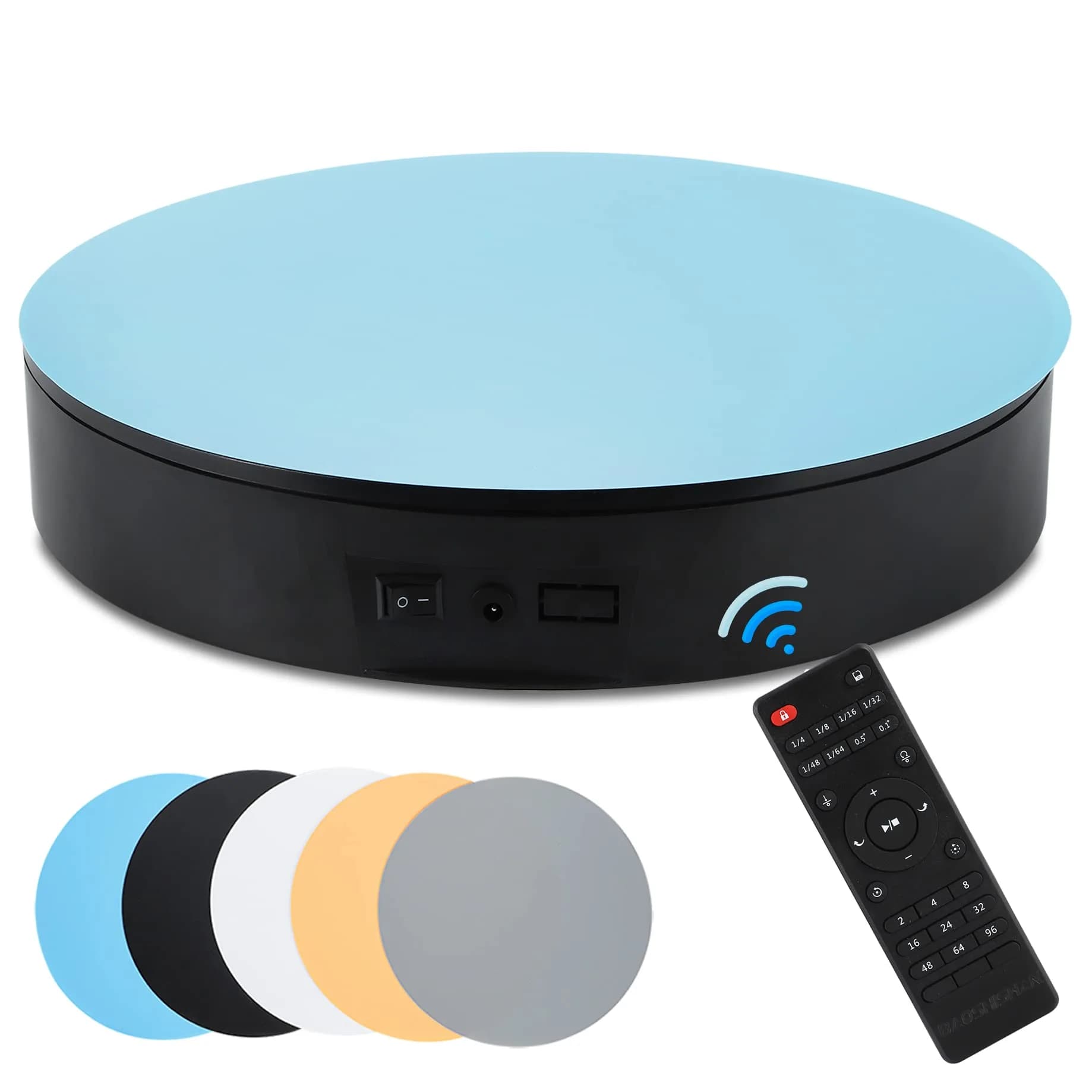 BAOSHISHAN Motorized 360° Photography Turntable with Remote, 2.54 kg (5.6 lb) Load Capacity | Captures Every Angle Clearly - main product image