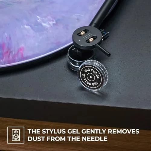 Big Fudge Record Cleaning Kit Professional Series - Vinyl Record Cleaner - Includes Vinyl Brush, Cleaning Fluid, Stylus Gel, Velvet Brush, Padded Case thumbnail 4