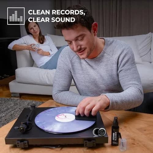 Big Fudge Record Cleaning Kit Professional Series - Vinyl Record Cleaner - Includes Vinyl Brush, Cleaning Fluid, Stylus Gel, Velvet Brush, Padded Case thumbnail 6