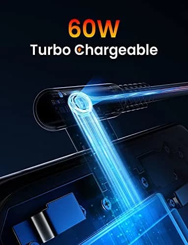 AINOPE 6.6ft (2m) Red Right Angle USB C to USB C Cable | 60W Fast Charging & 480Mbps Data Transfer thumbnail 4