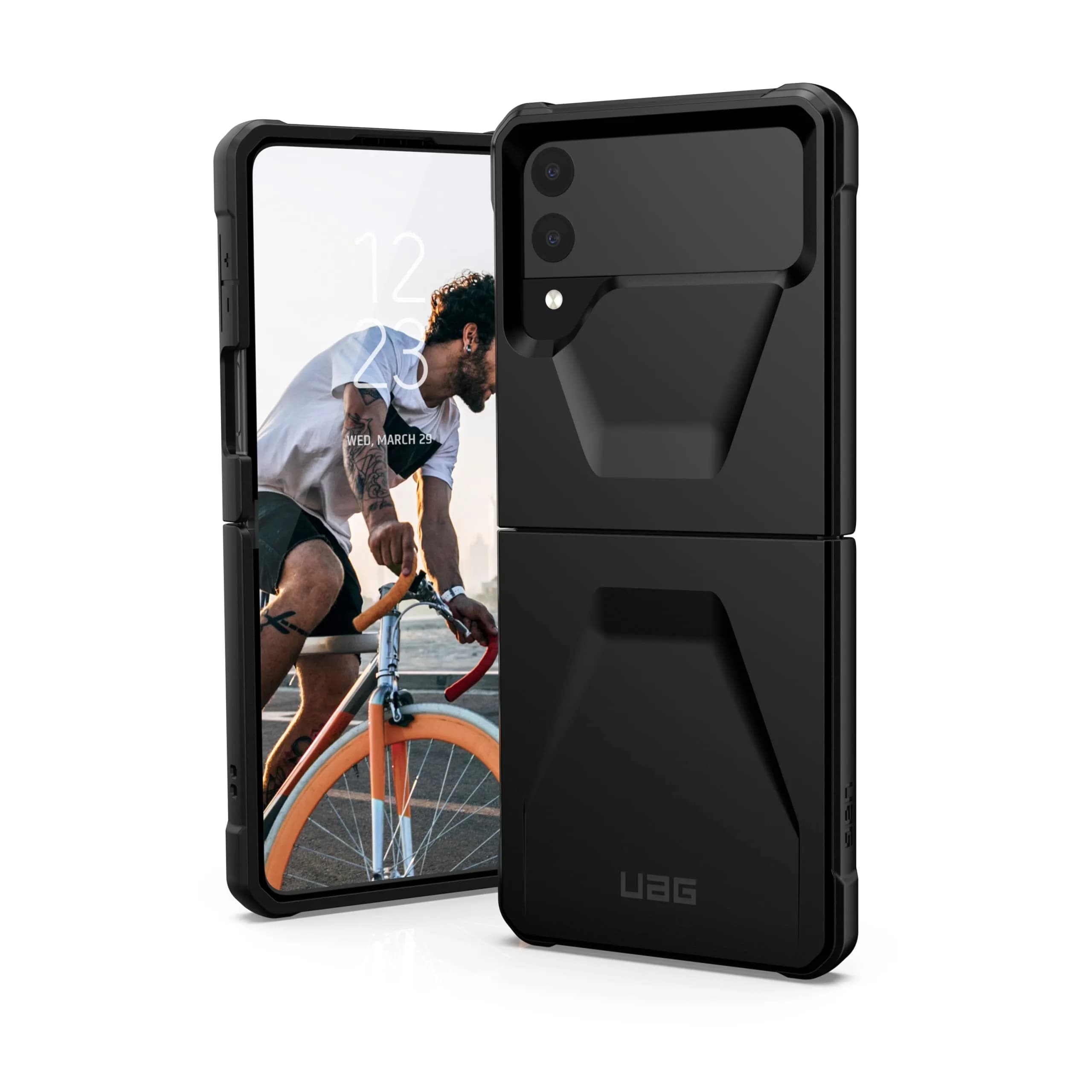 URBAN ARMOR GEAR Civilian Case for Samsung Galaxy Z Flip3 5G (2021) Olive | Military-Grade Drop Protection — Black