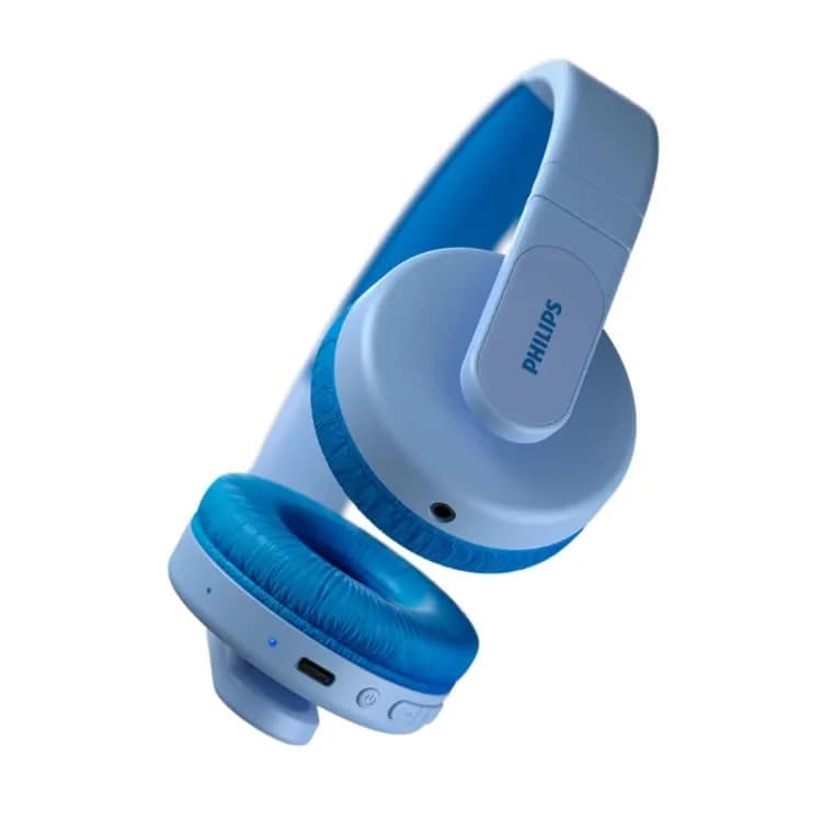 Philips Kids Wireless On-Ear Headphones Blue | Safe 85dB Limit, 28H Play, Parental Controls thumbnail 5