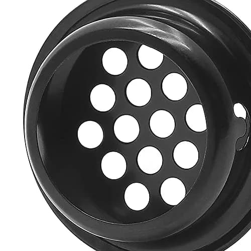 Piutouyar 25mm Air Vents Round Soffit Vents, Black | Stainless Steel Circular Vent Mesh for Kitchen & Wardrobe thumbnail 5