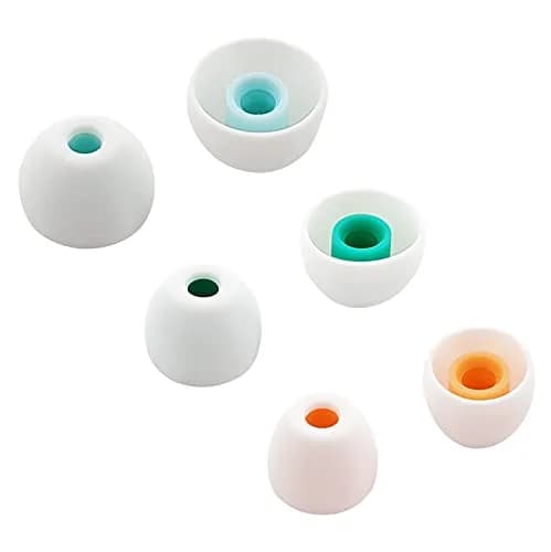 ALXCD White Silicone Eartips for Sony WF-1000XM4 Earbuds | 3 Pairs S/M/L Fit thumbnail 2