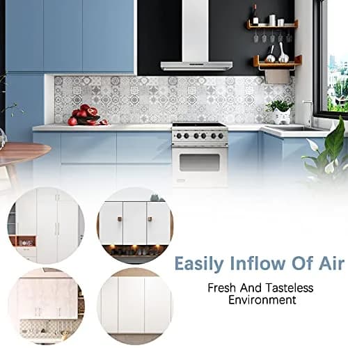 Piutouyar 20Pcs 35mm Air Vents Round Soffit Vents, White | Stainless Steel Circular Vent Mesh for Kitchen & Wardrobe thumbnail 8