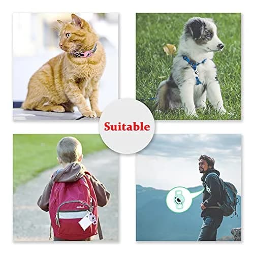 THXSBUDDY Air Tag Cat Collar Holder 2-Pack | Fits Collars Up to 0.5 Inch | Secure Pet Tracker Attachment thumbnail 2