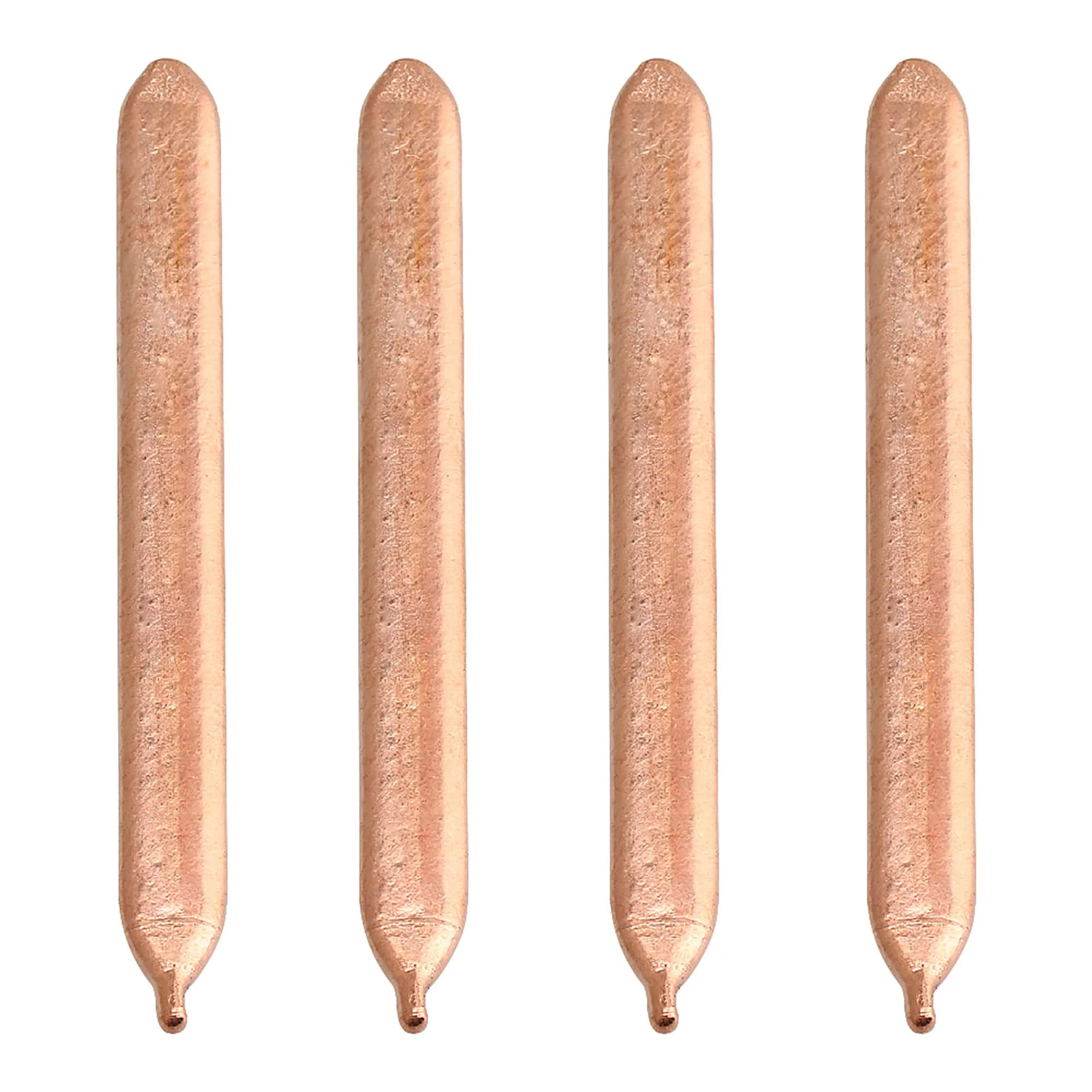 BQLZR Copper Heat Pipe 4PCS Flat Heat Sink 8x0.8x0.3cm | Long-lasting Copper CPU Tube - main product image