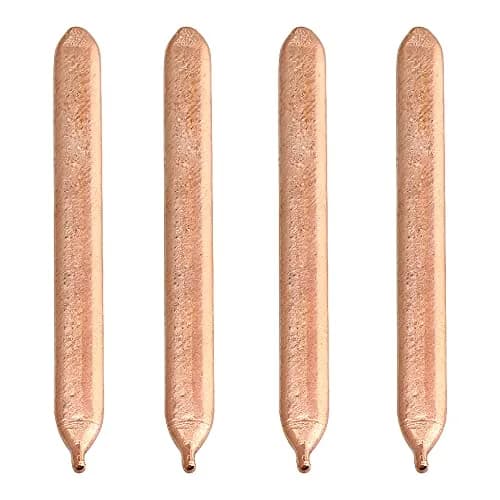 BQLZR Copper Heat Pipe 4PCS Flat Heat Sink 8x0.8x0.3cm | Long-lasting Copper CPU Tube thumbnail 1