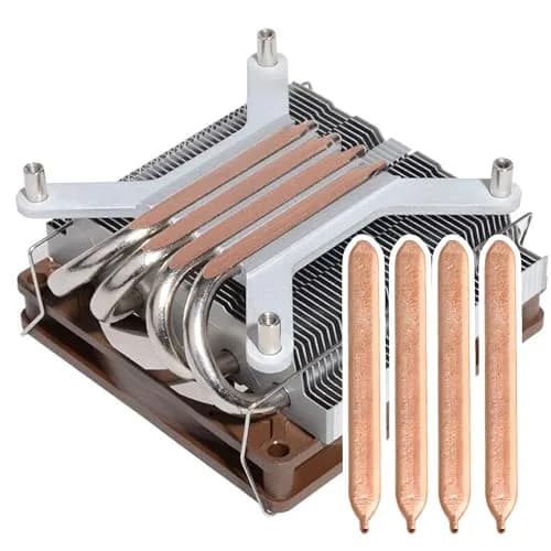 BQLZR Copper Heat Pipe 4PCS Flat Heat Sink 8x0.8x0.3cm | Long-lasting Copper CPU Tube thumbnail 6
