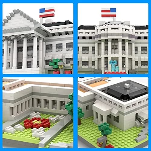 SEMKY Micro Mini Blocks White House Landmark Model Set | 3000 Pieces for Kids & Adults thumbnail 5