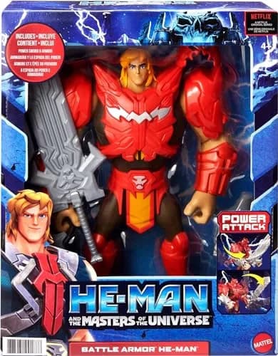 Masters of the Universe Deluxe He-Man Action Figure 8.5-in | Power Attack Feature thumbnail 7