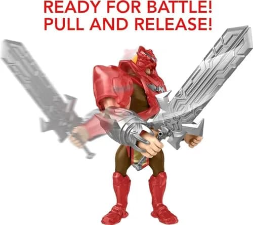 Masters of the Universe Deluxe He-Man Action Figure 8.5-in | Power Attack Feature thumbnail 3