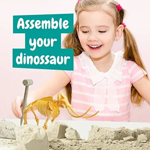 Science4you Mammoth Dinosaur Fossil Digging Kit - Excavate & Assemble 17 Dino Bones | Paleontology Fun for Kids 6-14 thumbnail 4