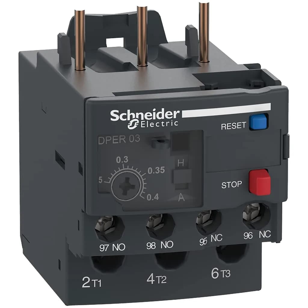 Square D by Schneider Electric DPER03 Thermal Overload Relay 0.25-0.4A | HVAC & Motor Protection - main product image