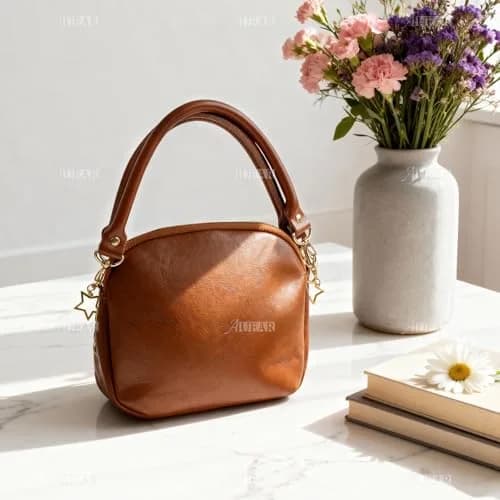 AUEAR Replacement Handbag Straps Brown PU Leather 39.88 cm (15.7 Inches) | 2 Pack with Gold Metal Lobster Buckles thumbnail 6