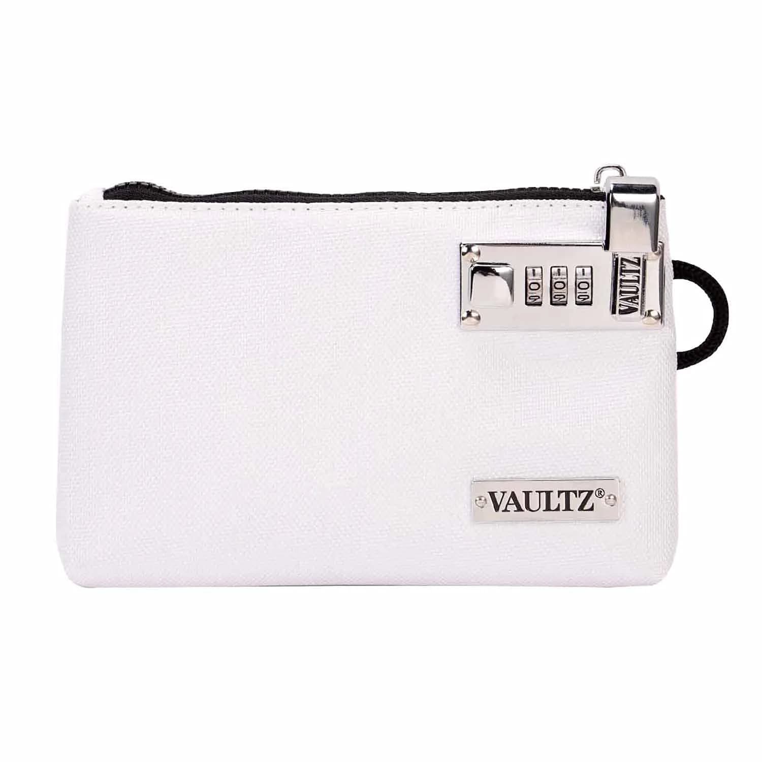 Vaultz Locking Accessories Pouch, Zippered Storage, 12.7cm x 20.3cm (5 x 8 Inches) | Secure Valuables with Patented Lock