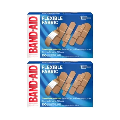 Band-Aid Flexible Fabric Adhesive Bandages 200 Count | Trusted Wound Care for Minor Cuts & Scrapes thumbnail 1