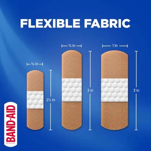 Band-Aid Flexible Fabric Adhesive Bandages 200 Count | Trusted Wound Care for Minor Cuts & Scrapes thumbnail 5