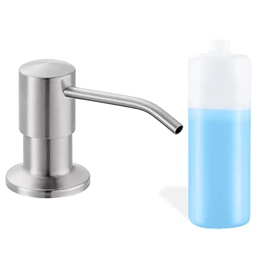 DOILIESE Built-in Soap Dispenser 500ml (17oz) | Brushed Nickel Stainless Steel Countertop Pump Head thumbnail 1