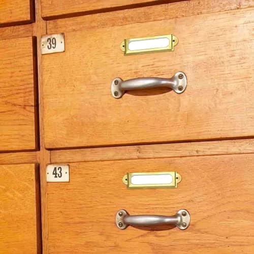 Rierdge Antique Label Holder 2.3 Inch Gold 30 Pcs | Retro Iron Pull Handles for Cabinets & Drawers thumbnail 7