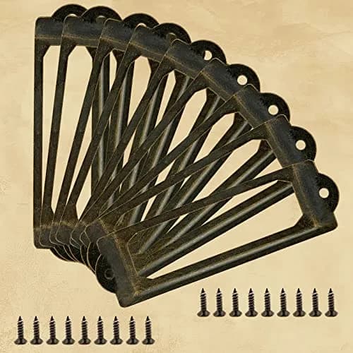 Rierdge Antique Label Holder 59.4mm (2.34 Inch) Bronze, 30 Pcs | Retro Iron Drawer Pulls for Cabinets & Boxes thumbnail 3