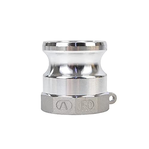 quafwia Aluminum Cam Lock Fittings (Part A) Cam Groove Hose Fitting, Male Adapter Female NPT Thread 1.5" | Aluminum Camlock Part A thumbnail 6