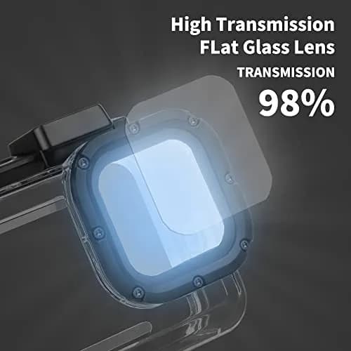 YALLSAME Waterproof Case for GoPro Hero 13 12 11 10 9 Black | 196ft Depth, Polymer Material thumbnail 4
