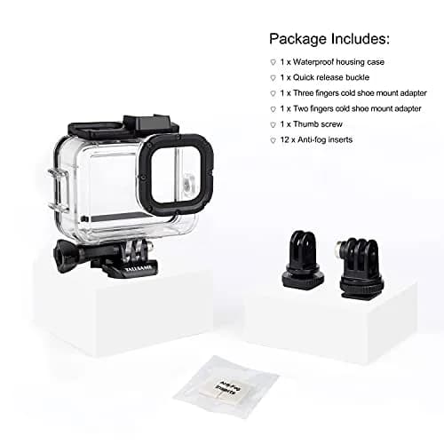 YALLSAME Waterproof Case for GoPro Hero 13 12 11 10 9 Black | 196ft Depth, Polymer Material thumbnail 7