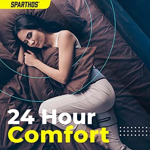 Sparthos Sciatica Brace Hip & Groin Compression Wrap for Left Leg - Gray/Black thumbnail 6