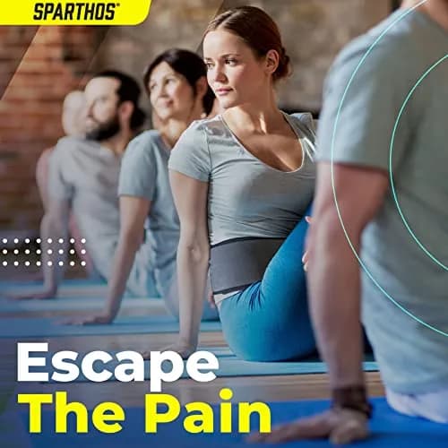 Sparthos Sciatica Brace Hip & Groin Compression Wrap for Left Leg - Gray/Black thumbnail 2